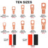 150pcs Battery Cable Ends Awg 2 4 6 8 10 Gauge Wire Connectors,Copper Ring Terminals with Heat Shrink Set,74 pcs Battery Terminal connectors Cable...