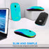 Wireless Bluetooth Mouse for Laptop, Rechargeable Mouse 2.4G USB Optical Wireless Mouse, LED Slim Dual Mode(Bluetooth 5.0 and 2.4G) Wireless Mouse...