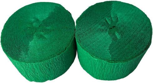 Green and Dark Metallic Gold Crepe Paper Streamers (2 Rolls Each Color) MADE IN USA!...