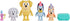 Bluey Figure 4-Pack, Pass The Parcel 2.5-3 inch, Bingo, Lucky's Dad and Lila Character Figures with Accessories...