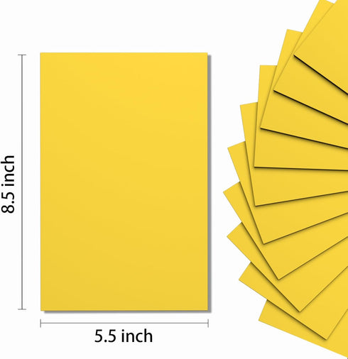 Do²ping Yellow Foam Sheets Crafts, 8.5x5.5 Inch Eva Craft Foam Paper for Crafts Project Classroom Scrapbook DIY Cosplay (Yellow-10 Sheets)...