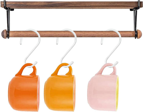 4 Pack Large S Hooks for Hanging Heavy Duty, 6 inch Non Slip Vinyl Coated Metal Closet S Hooks for Hanging Kitchen Utensil Pot Pan Cups Clothes Je...