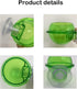 Chameleon Feeding Bowl with Suction Cup,Reptiles Feeder Water Bowls Anti-Escape Worm Live Fodder Translucent Container Ledge Dish Supplies for Liz...