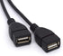 Left Angled USB Splitter Cable 90 Deg USB 2.0 A Male to Dual Female Data Charging Syncing Aadapter Cord (Support All Devices) (Left)...