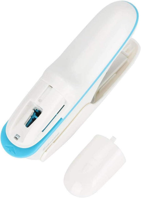 Stapleless Stapler, Staple-Free Stapler Paper Clinch Desktop No Staples Stapler for Office School, up to 9 Sheets Binding (White)...