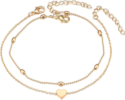 Fesciory Women Anklet Adjustable Beach Ankle Chain Gold Alloy Foot Chain Bracelet Jewelry Gift...