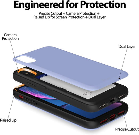 GOOSPERY Magnetic Secure Bumper Compatible with iPhone Xs/X, Card Holder Wallet Case, Easy Magnet Auto Closure Dual Layer Protection Sleek iPhone ...