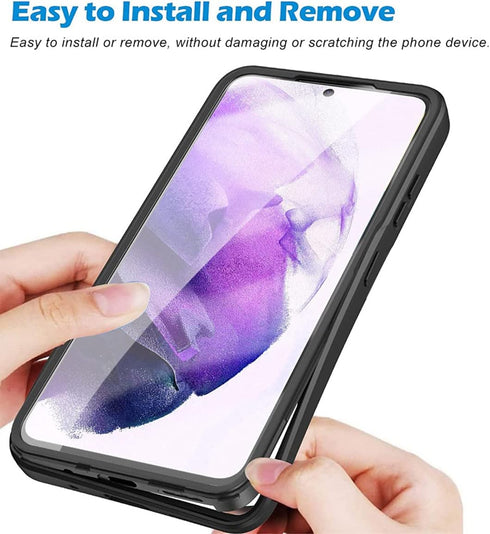 CCSamll for Samsung Galaxy S21 5G Clear Case with Screen Protector, Slim Shockproof Soft TPU Bumper Full Body Protection Phone Cover Case for Sams...