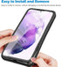 CCSamll for Samsung Galaxy S21 5G Clear Case with Screen Protector, Slim Shockproof Soft TPU Bumper Full Body Protection Phone Cover Case for Sams...