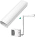 4" Width 1.35 Ft Short Straight Duct, Split Unit Line Cover Accessories for Ductless Mini Split Air Conditioners and Central AC...