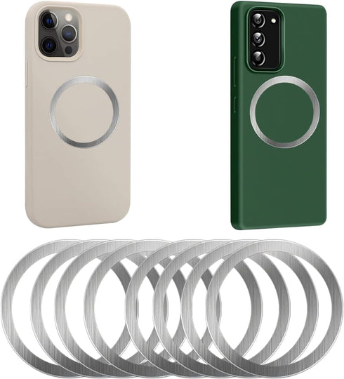 Metal Sticker 360, 8 Pack Magnetic Ring for Upgrade Phone, Case, Accessories, iPad and Kindle, Universal Wireless Charging Conversion Kit for Cell...