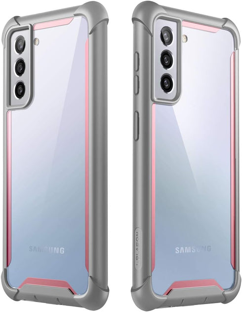 i-Blason Ares Series Case Designed for Galaxy S21 Plus 5G (2021 Release), Rugged Clear Bumper Case Without Built-in Screen Protector (Pink)...