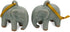 NOVICA Celadon Ceramic Handing Holiday Ornaments, Light Blue Elephant' (Pair)...