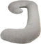 Snoogle Chic Jersey - Snoogle Replacement Cover with Zipper for Easy Use - Heather Gray...