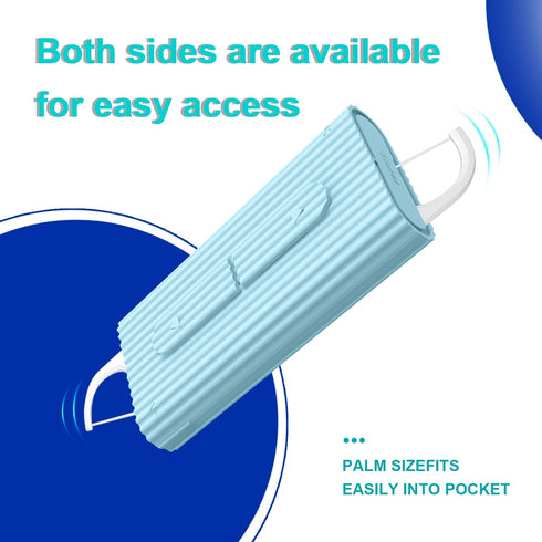 Holy rose Portable Dental Floss Picks Dispenser 2 Box,Travel Floss Case with Adult Floss Sticks 80Count,Portable Flosser Toothpick Perfect for Hom...
