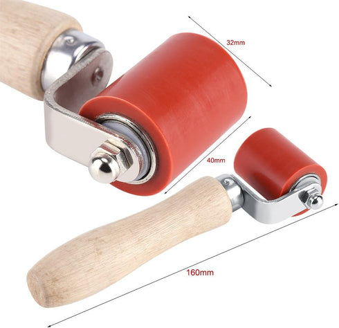 Rubber Hand Roller, 40mm Silicone High Temperature Resistant Seam Removable Hand Pressure Roller Roofing PVC Welding Tool for Air Heating Welding ...