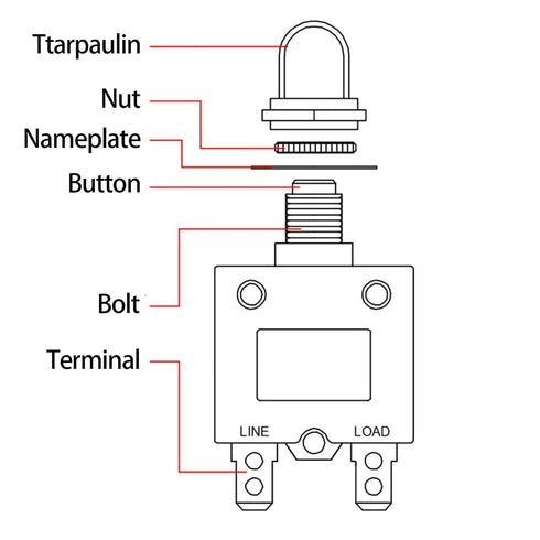 Push Button 3 Amp Circuit Breaker Automatic Trip, Briidea Fuse Tester Manual Reset 32V, Low Voltage Protection...