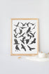 Reusable Birds Stencil 8.5" x 11" - Custom Crow, Seagull, Eagle Design for Nature-Inspired Crafts...