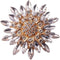 Vintage Rhinestone Sunflower Brooch Pin Stylish Crystal Flower Shape Brooch Pin Elegant Clothing Hat Bag Accessories Jewerly for Women...