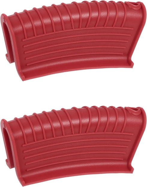 uxcell 2pcs Silicone Assist Hot Pan Handle Holder Hot Skillet Handle Covers Pot Holder Sleeve Non-Slip Heat Resistant for Kitchen Pot Frying Pans ...