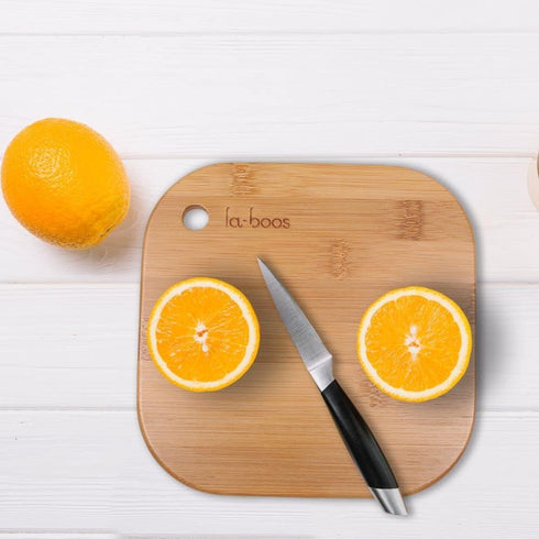Home Mini Cutting Board Small Fruit Cutting Board Solid Bamboo Wood Board for Baby Infant dormitory?Set of 2...