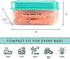 Fit & Fresh 1/2-Cup Snack Set, Condiment & Salad Dressing Containers, Reusable & Leakproof Lunch Containers, Perfect for Insulated Lunch Bag, Lunc...