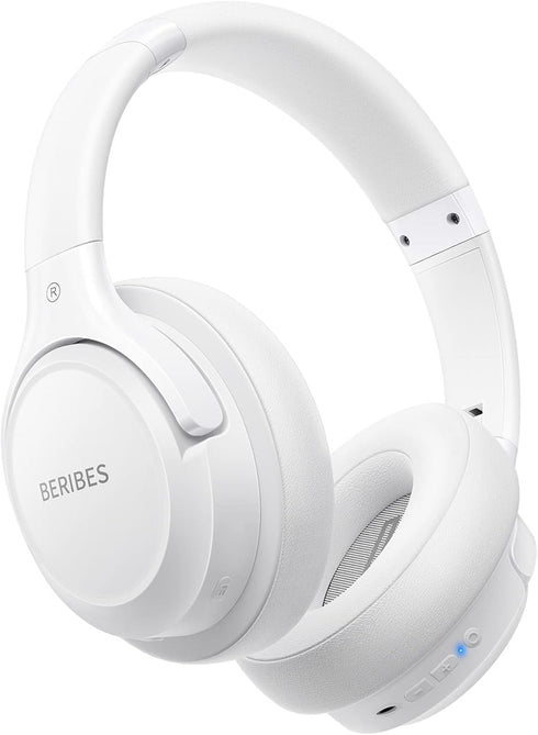 Bluetooth Headphones Over Ear,BERIBES 65H Playtime and 6 EQ Music Modes with Microphone,HiFi Stereo Foldable Lightweight Wireless Headset,Deep Bas...