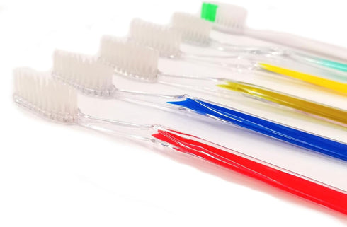 Pack of 30 Adult Beauty 6 Color Mix Toothbrush Toothpaste Dental Kit for Hotel Supplies(red 5pcs/Yellow 5pcs/White 5pcs/Blue 5pcs/Green 5pcs/Golde...