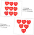KESYOO 300 Pcs Button Red Decor Hand Decor Red Decorations Heart Shaped Buttons Heart Cloth Buttons Resin Sewing Buttons DIY Supplies Clothing But...
