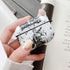 BONICI Protective Case for AirPods Pro, Creative Anime Hero Theme Chinese Landscape Painting Style White Black Soft Silicone TPU Rubber Cover Earb...