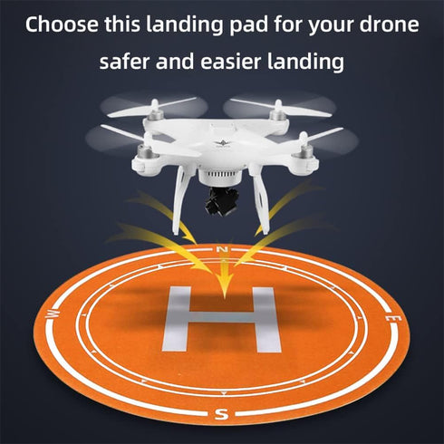 Waterproof Foldable Portable Drone Landing Pad for DJI Mini 2 SE, Mini 4 Pro, Mini 3 and Other Foldable Mini Drone, Orange...