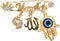 SANDOO AYATUL KURSI Allah Pin - Turkish Evil Eye Pin,Crown Hand Protection Blessing Brooch Amulet with Rhinestone, Muslim Gifts Islamic Jewelry fo...