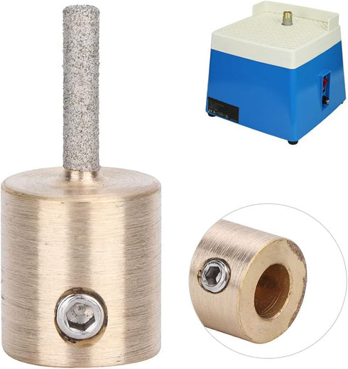 Stained Glass Diamond Grinder Bit, Metal Grinding Hardened Standard Ceramic Abrasive Head Electrical Tool Supplies Drill Bits Wheel for Inland Dia...