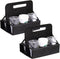 Preferred Nation Reusable Cup Carrier/Caddy (Set of 2), Holds 6 Soda Coffee Cups or Cans, Sturdy Frame and Solid Base, Foldable Convenient Easy to...