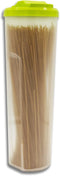 Pasta Container Food Storage Spaghetti,Noodle Cereal Keeper Plastic Tall Jar with Lid (Green)...