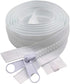 MebuZip 2PCS #10 48 Inch Heavy Duty Separating Plastic Zippers with Double Pull Tab Zipper Sliders Vislon Zippers for Sleeping Bag, Boat, Canvas, ...