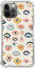 Mystic Evil Eyes Case Compatible with iPhone 15 Pro, Aesthetic Hippie Colorful Eyes Case for iPhone 15 Pro for Teens Women Men, Trendy Cool TPU Ca...