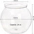 Okllen 6 Pack Mini Fish Bowl, 26 Oz Plastic Ivy Bowls, Unbreakable Bubble Ball Vases for Party Decor, Carnival Games, Candy, Table Centerpiece, BP...
