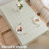 TruDelve Heavy Duty Vinyl Tablecloth Sage Green Plastic Table Cloth Spring Square Tablecloths Waterproof Outdoor Picnic Tables Cover (54'' x 54'',...