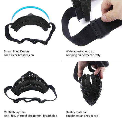 Motorcycle Goggles Motocross Goggles Grip For Helmet Windproof Dustproof Anti Fog Helmet Goggles for ATV Off Road Racing with Cool Look Headwear C...