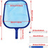 Pool Skimmer Net with 5 Sections 47" Detachable Pole, Leaf Skimmer Mesh Rake Net for Spa Pond Swimming Pool, Pool Cleaner Supplies and Accessories...