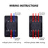mxuteuk Waterproof Push Button Switch Motor On Off Switch Start Stop Switch Self Lock Mechanical Equipment Control Station 10A AC 220V/380V KAO-10...