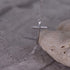 Dainty Sideways Cross Bracelet in Sterling Silver - Celebrity Style Horizontal Cross Bracelet...