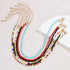 Boho Layered Beaded Necklaces Colorful Beads Choker Necklace Handmade Cute Chokers Set Beach Adjustable Neck Jewelry for Women(7PCS)...