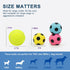 Squeaky Dog Ball - Soft Latex Rubber Squeaky Dog Toys for Small Dogs Puppies - Cute Bounce Dog Squeak Toys Play Fetch Soccer Ball...