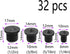 Solid Dowel and Tenon Center Transfer Plugs,32PCS Dowel Pin Centers Drilling Hole Tool Set with Sharp Point for Woodworking Tools(4 Sizes of 1/4" ...