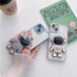 Cute Phone Stand Holder,Foldable Cell Phone Astronaut Hidden Kickstand for Desk,6D Plating Phone Ring Compatible All Phones and Tablets for Girls ...