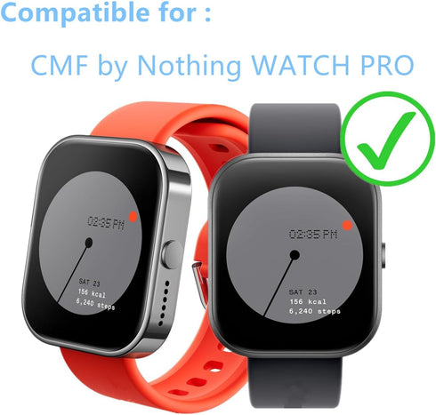 Screen Protector Compatible for CMF by Nothing Watch Pro (6 Pack) Smartwatch Full Coverage Clear TPU Soft Film...