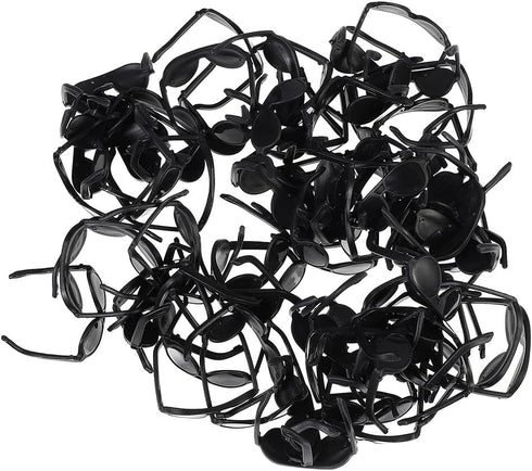 Gadpiparty 120 Pcs Mini Sunglasses for Dolls Black Sunglasses Doll Costume Accessories Doll Dress Up Cosplay Accessories Doll DIY Sunglasses for D...