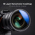 K&F Concept 43mm Variable ND Lens Filter ND2-ND400 (1-9 Stops) 18 Multi-Layer Coatings Adjustable Neutral Density Ultra Slim Lens Filter for Camer...
